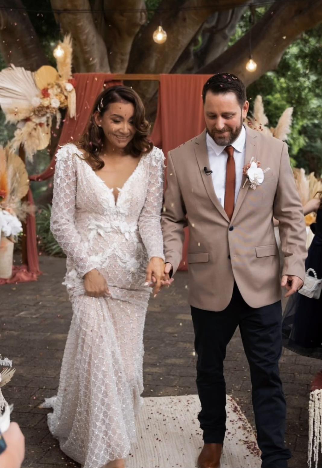 Perth Real Bride: Luciarna's designer custom made wedding dress