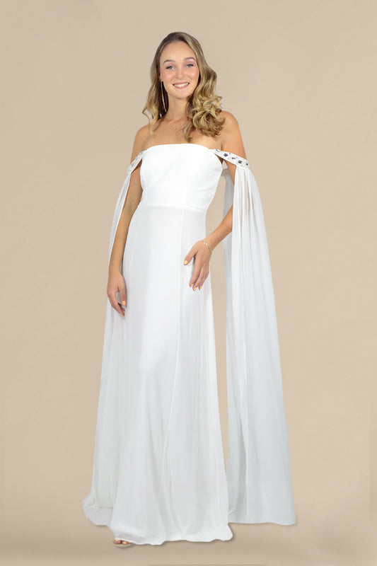 custom made bohemian cape sleeve wedding dresses australia online envious bridal & formal