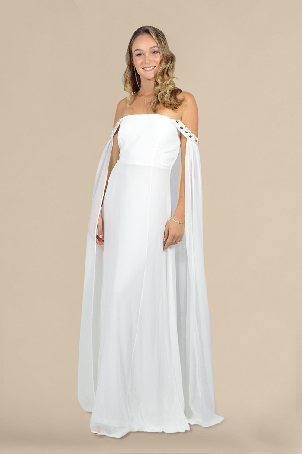 custom made cape sleeves sheath wedding dresses perth australia envious bridal & formal