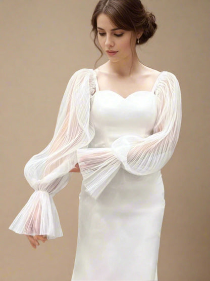 detachable bridal sleeves custom made