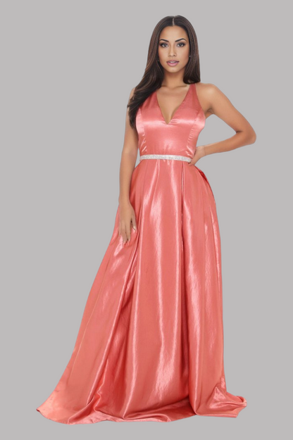 peach formal A line formal dresses perth australia online envious bridal & formal