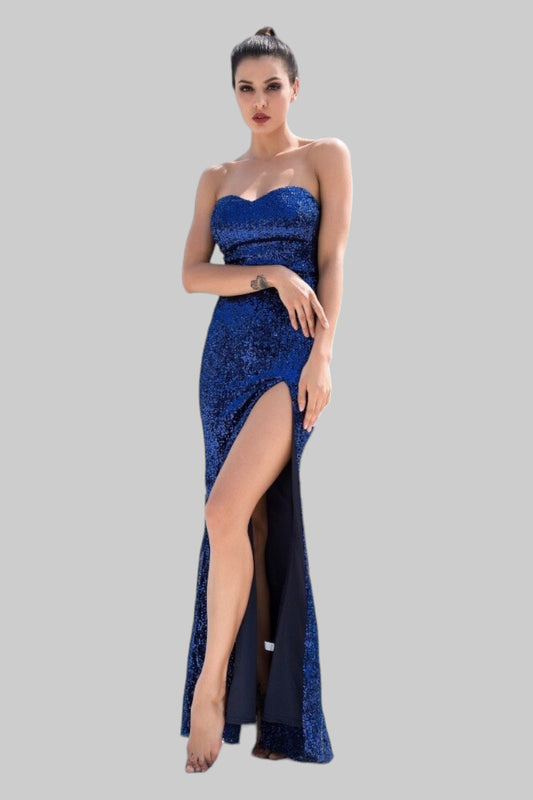 navy blue sequin ball dresses Perth Australia online Envious Bridal & Formal