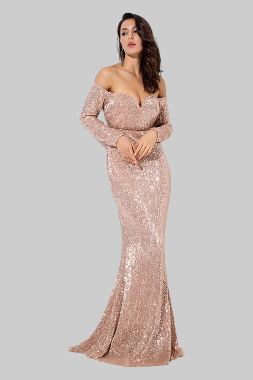 off the shoulder rose gold formal dresses australia online envious bridal & formal