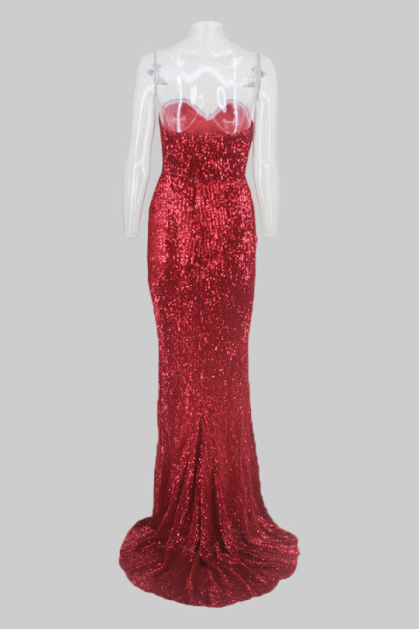 Red sequin formal dresses Perth Australia Envious Bridal & Formal