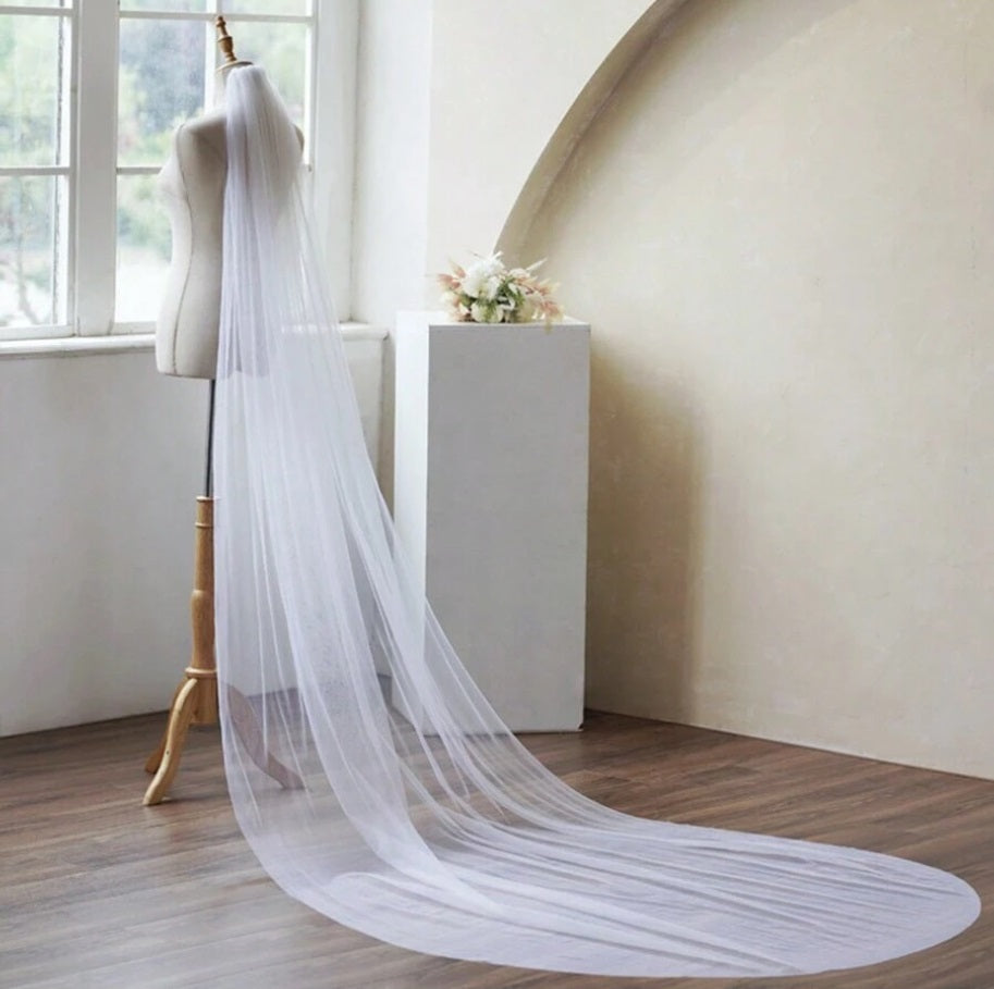 LETA | Simple Tulle Bridal Veil