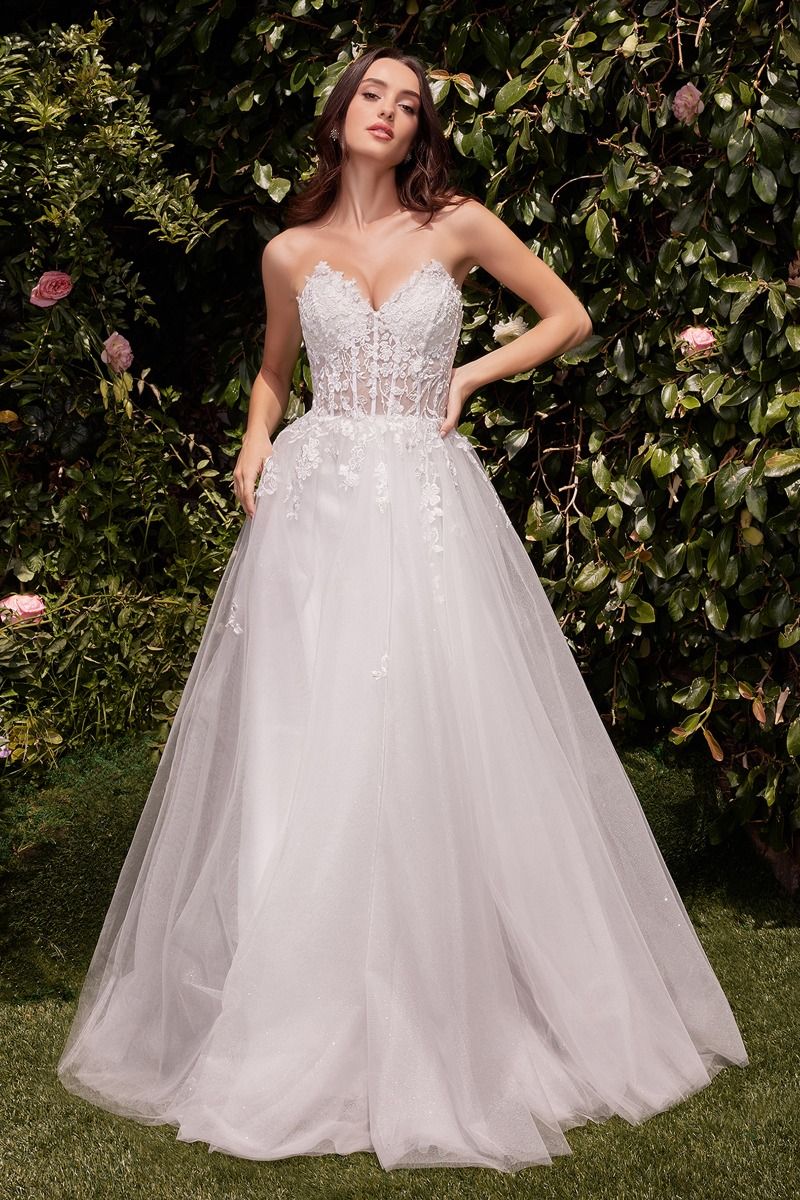 A line tulle wedding dress hotsell