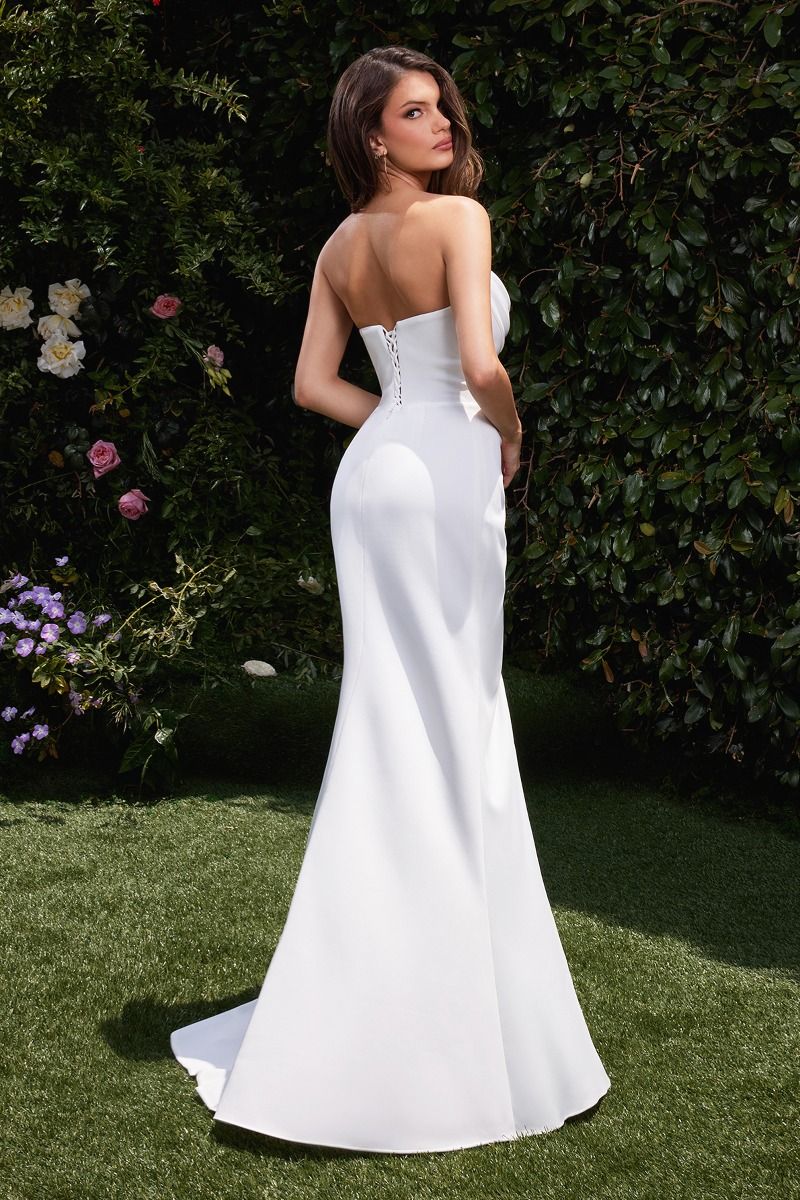 Strapless satin sheath wedding dresses Perth Australia