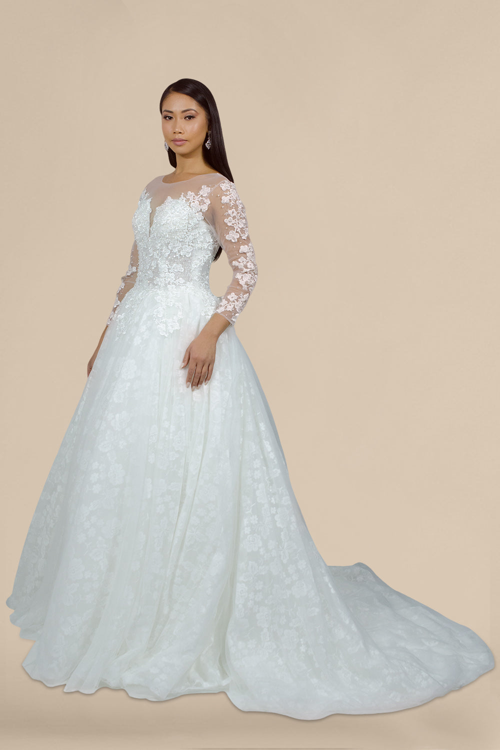 vitnage lace long sleeved wedding dresses envious bridal & formal perth australia