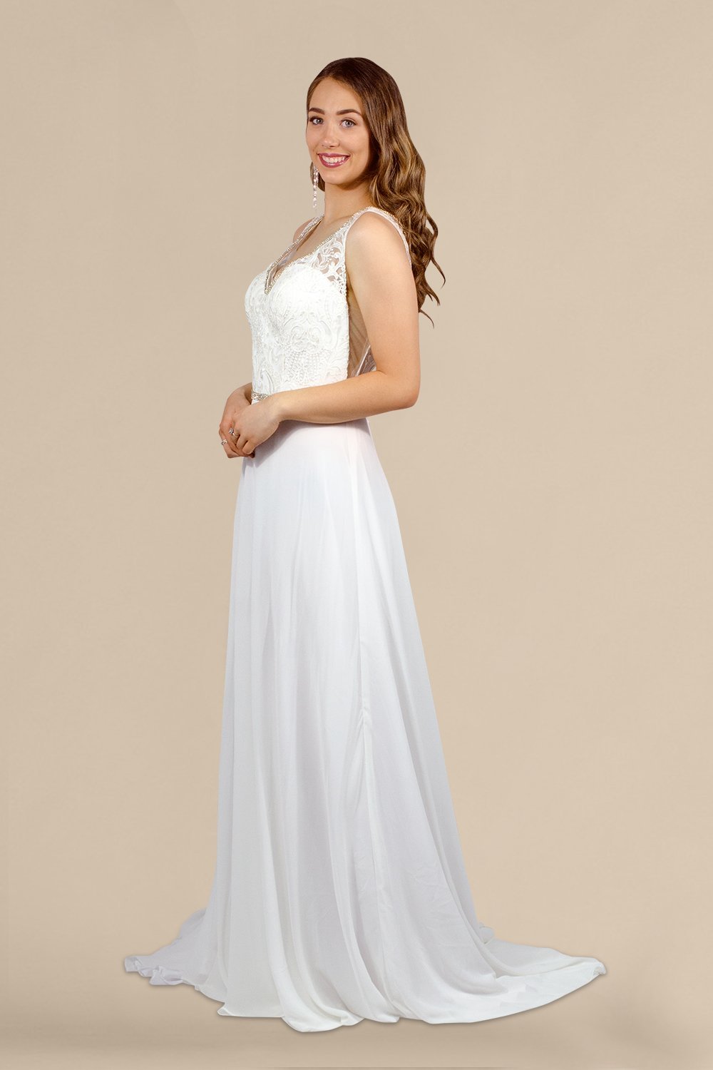 custom bridal dressmaker A line chiffon wedding dresses envious bridal & formal