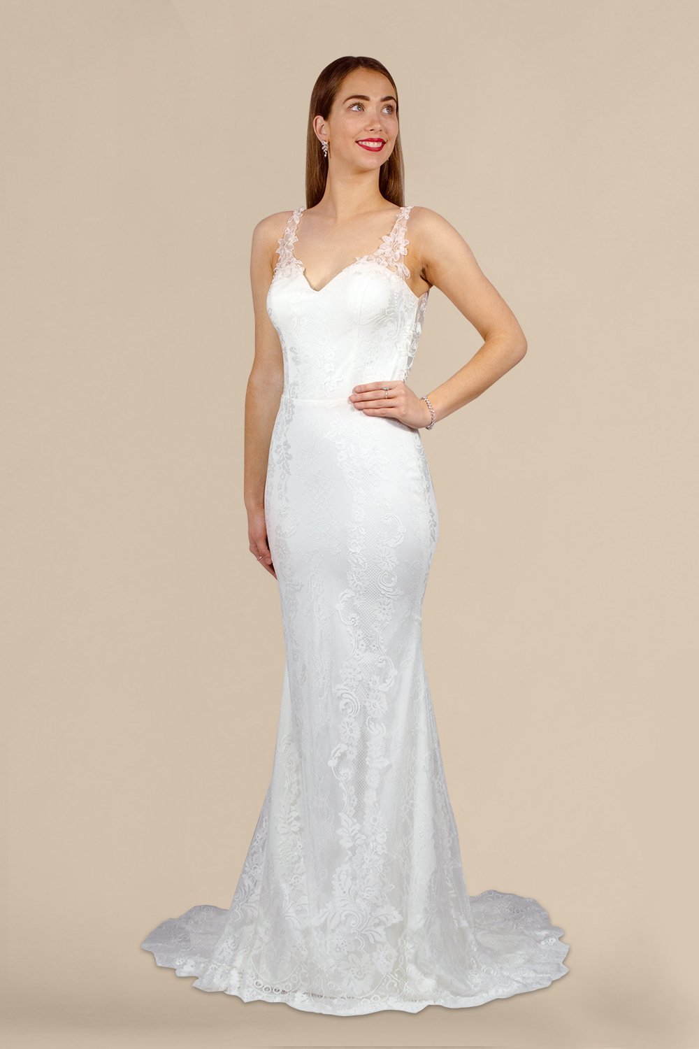 custom made stretch lace beach wedding dresses perth australia envious bridal & formal