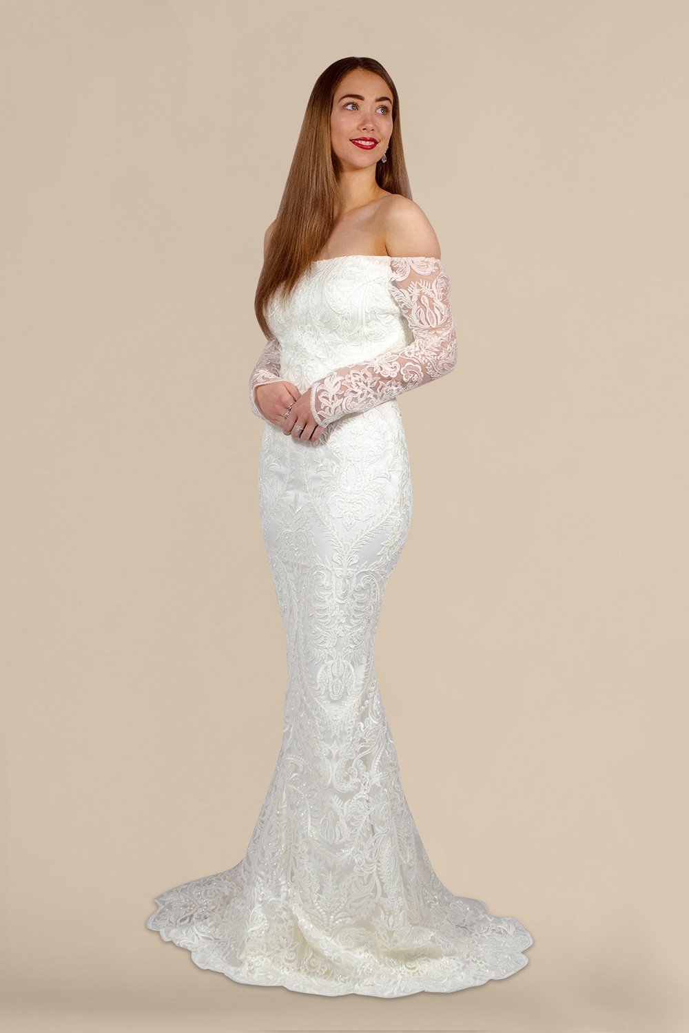 long sleeve lace mermaid wedding dresses australia envious bridal & formal