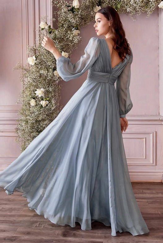 custom made grey chiffon long sleeve bridesmaid dresses perth australia envious bridal & formal