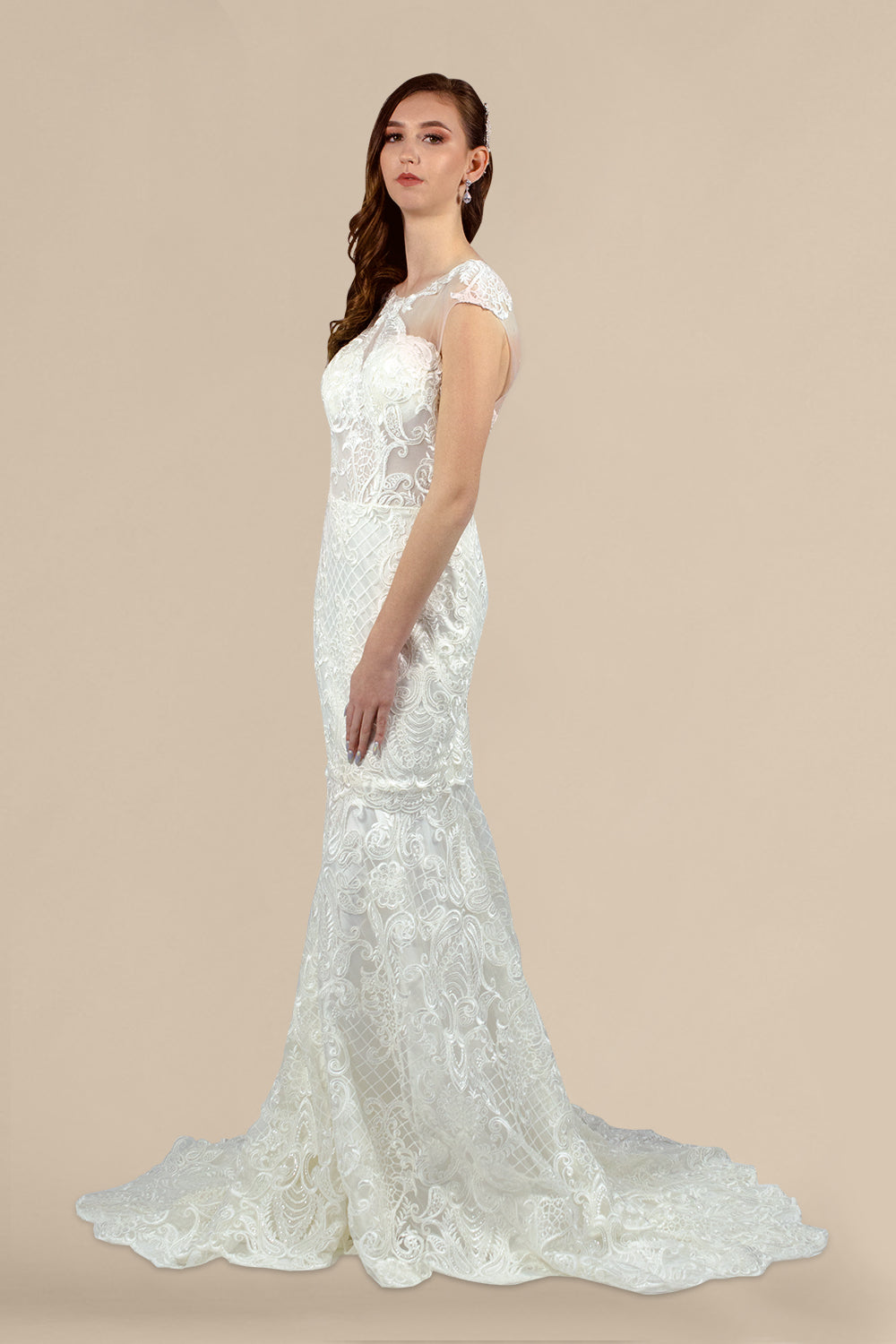 custom made mermaid lace wedding gowns perth australia online envious bridal & formal