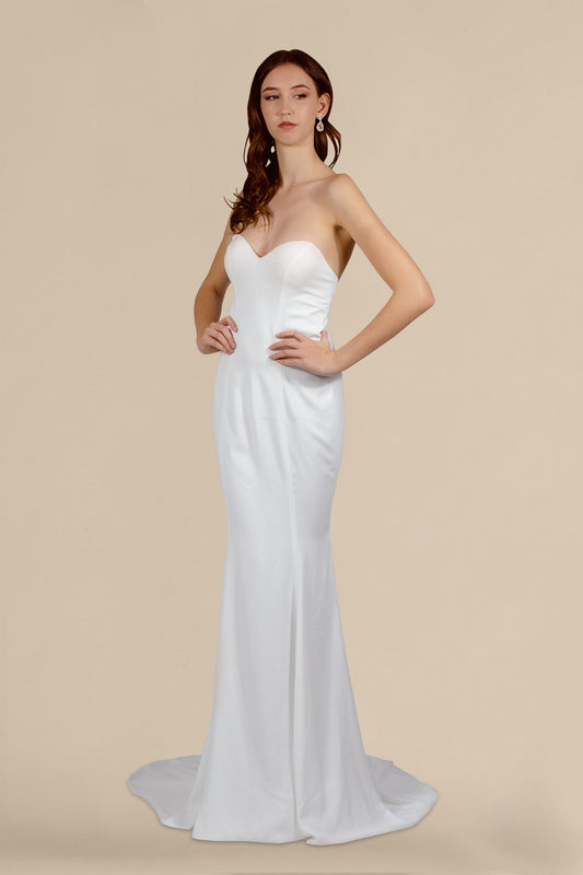 custom made minimalist silk wedding dresses australia dressmaker envious bridal & formal