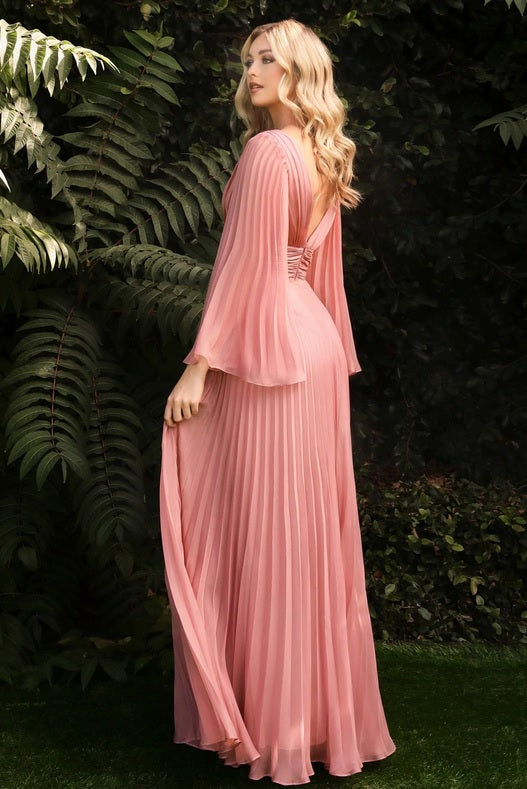 custom made peach pleated long sleeve chiffon bridesmaid dresses perth australia envious bridal & formal