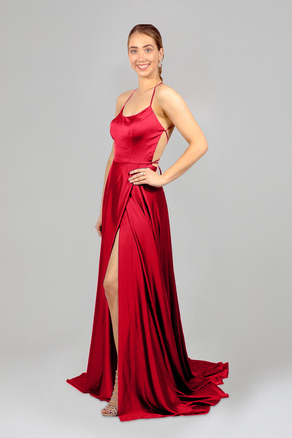 custom made red silk bridesmaid dresses australia perth envious bridal & formal