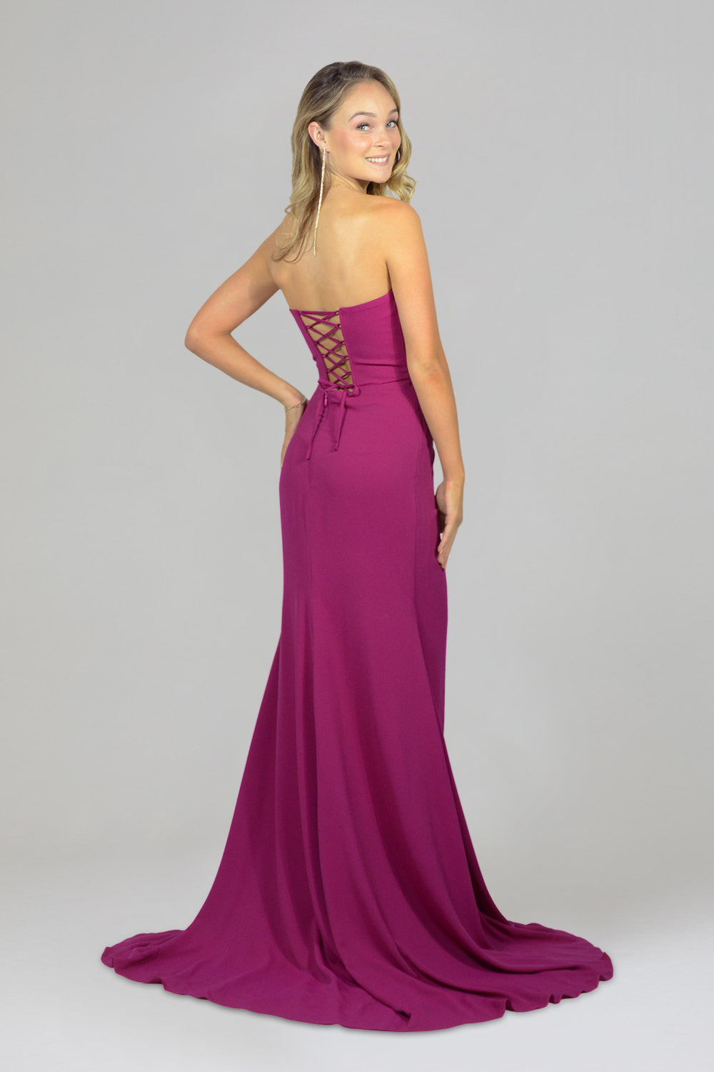 custom size magenta silk satin bridesmaid dresses australia online envious bridal & formal 
