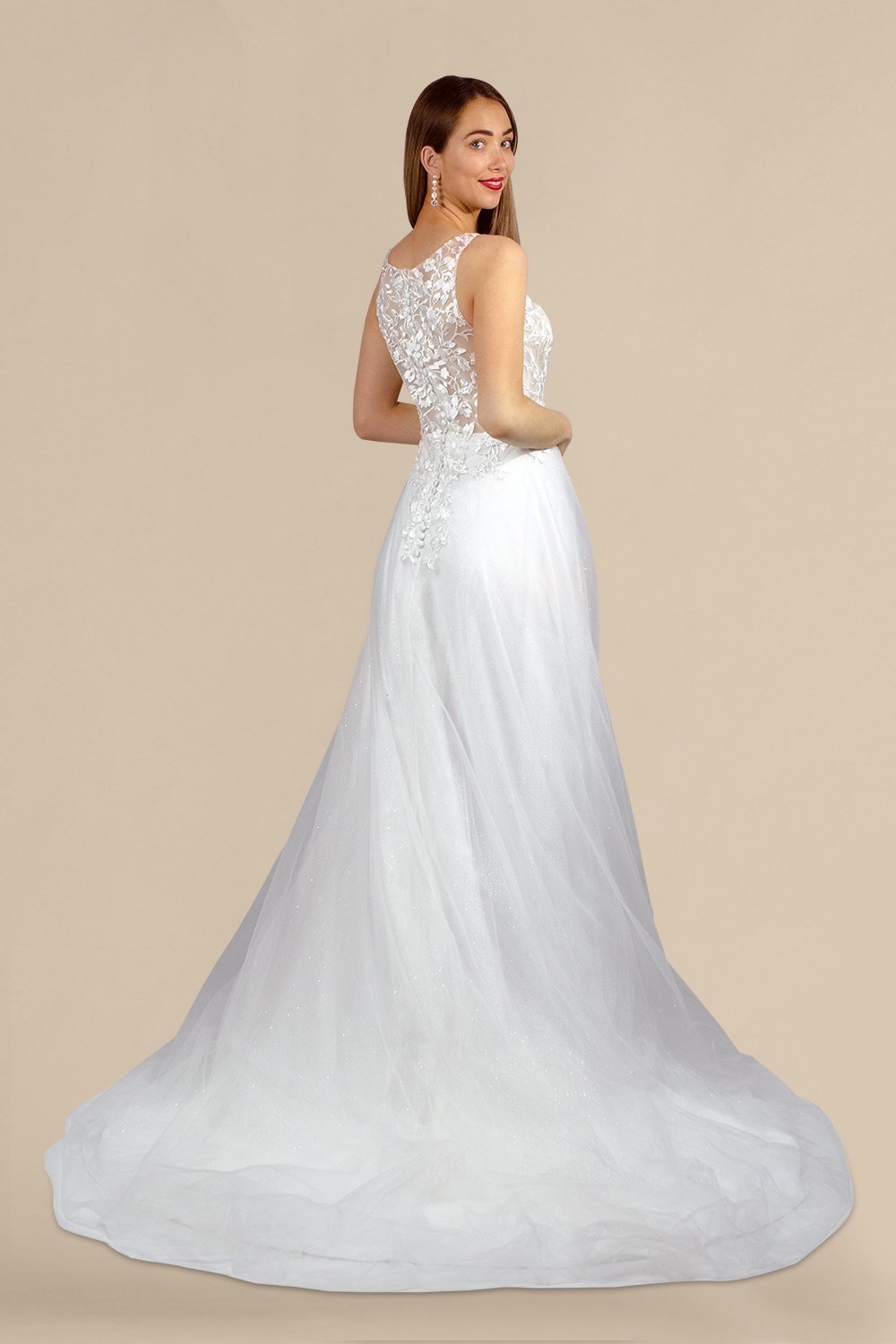 lace bodice tulle A line wedding dress custom made  bridal dressmaker australia envious bridal  