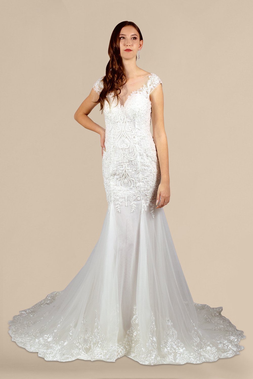custom made cap sleeve lace mermaid wedding dresses perth australia online envious bridal & formal