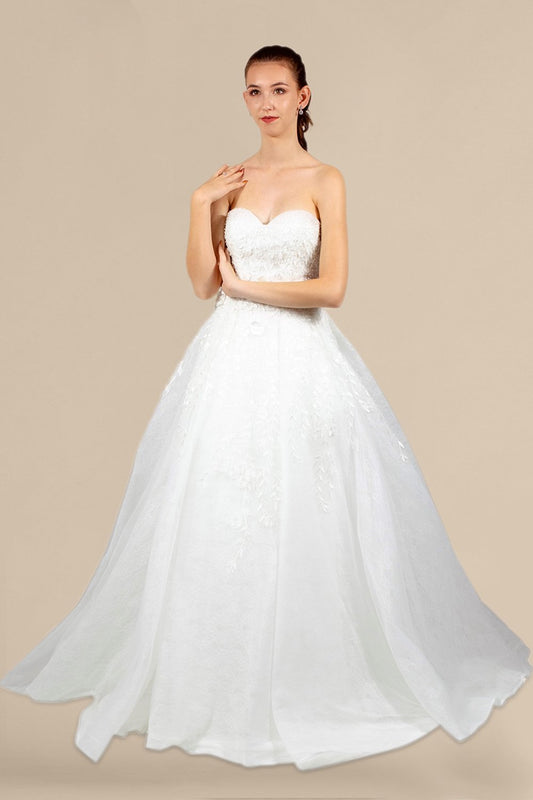 custom made strapless princess wedding dress perth australia envious bridal & formal