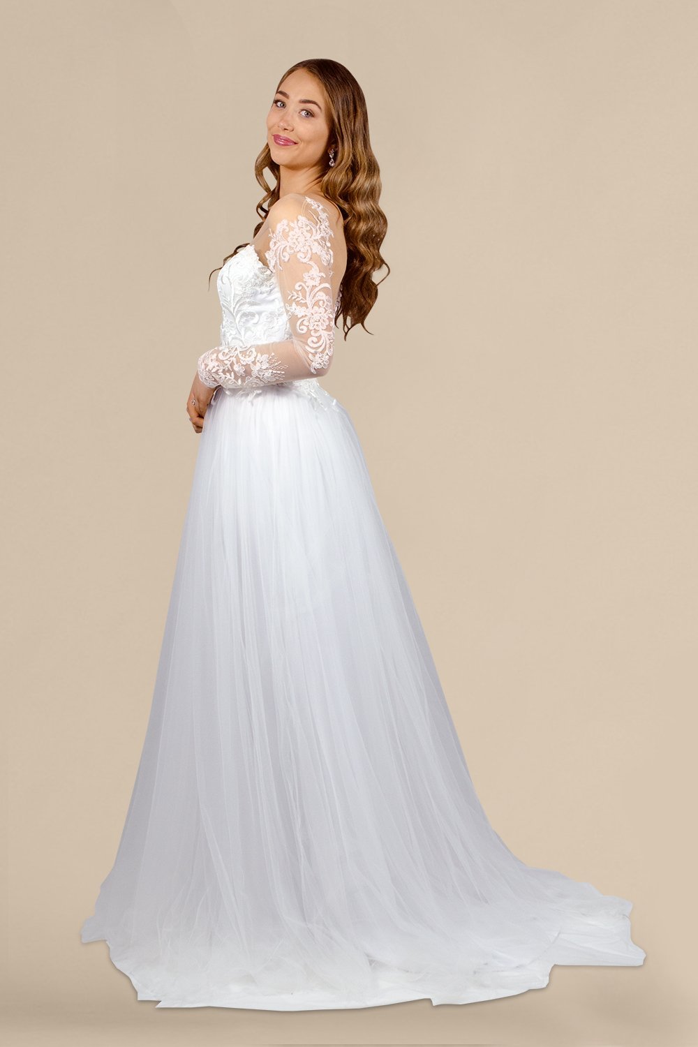 long sleeve boho wedding dresses custom made envious bridal & formal