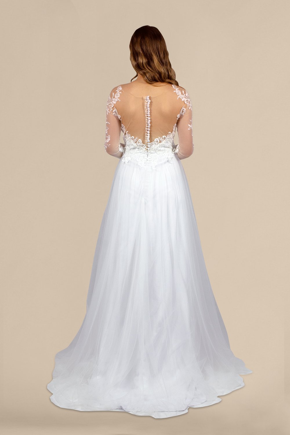 illusion back long sleeve wedding dresses perth australia online envious bridal & formal