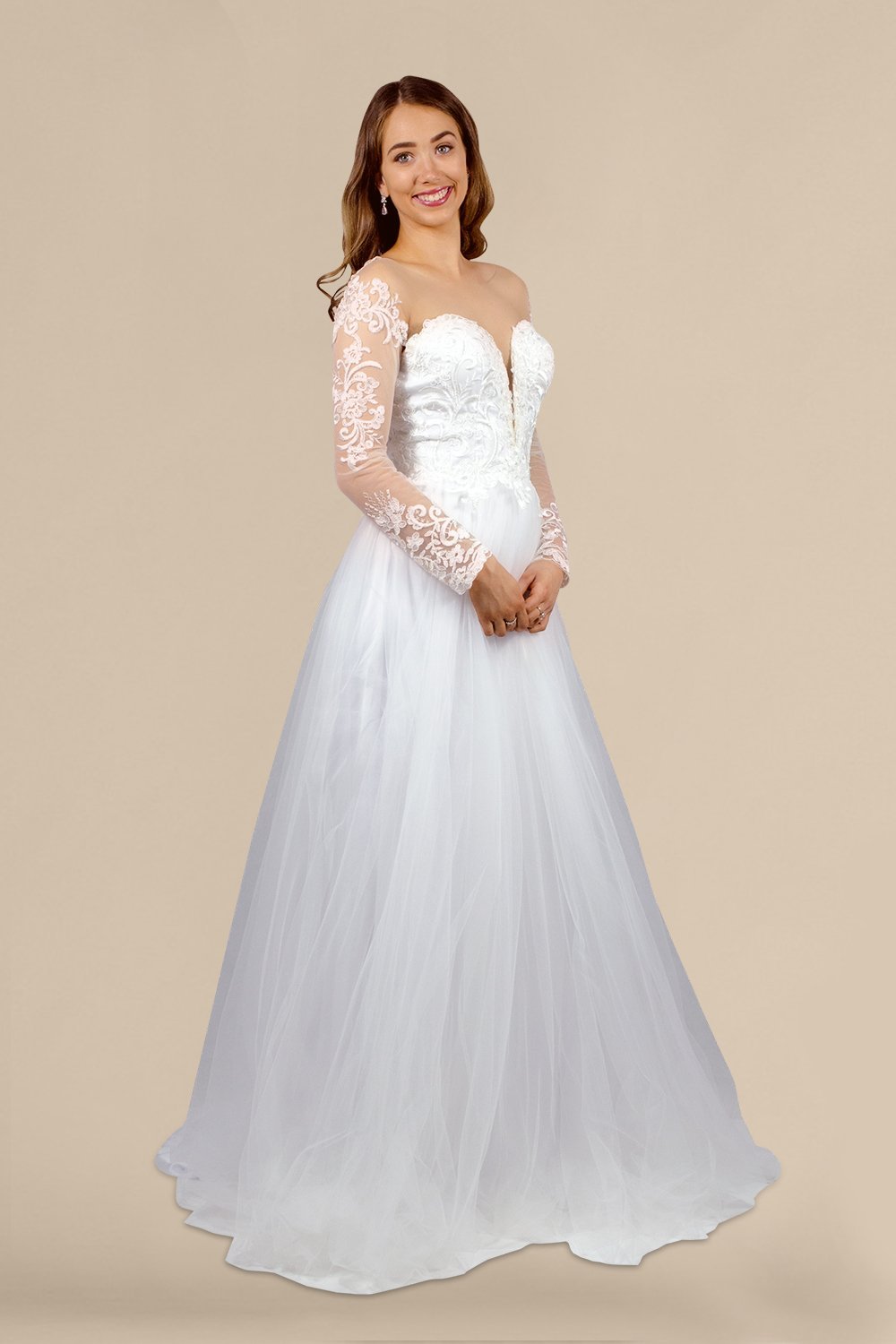 illusion lace long sleeve wedding dresses perth australia bridal dressmaker envious bridal & formal
