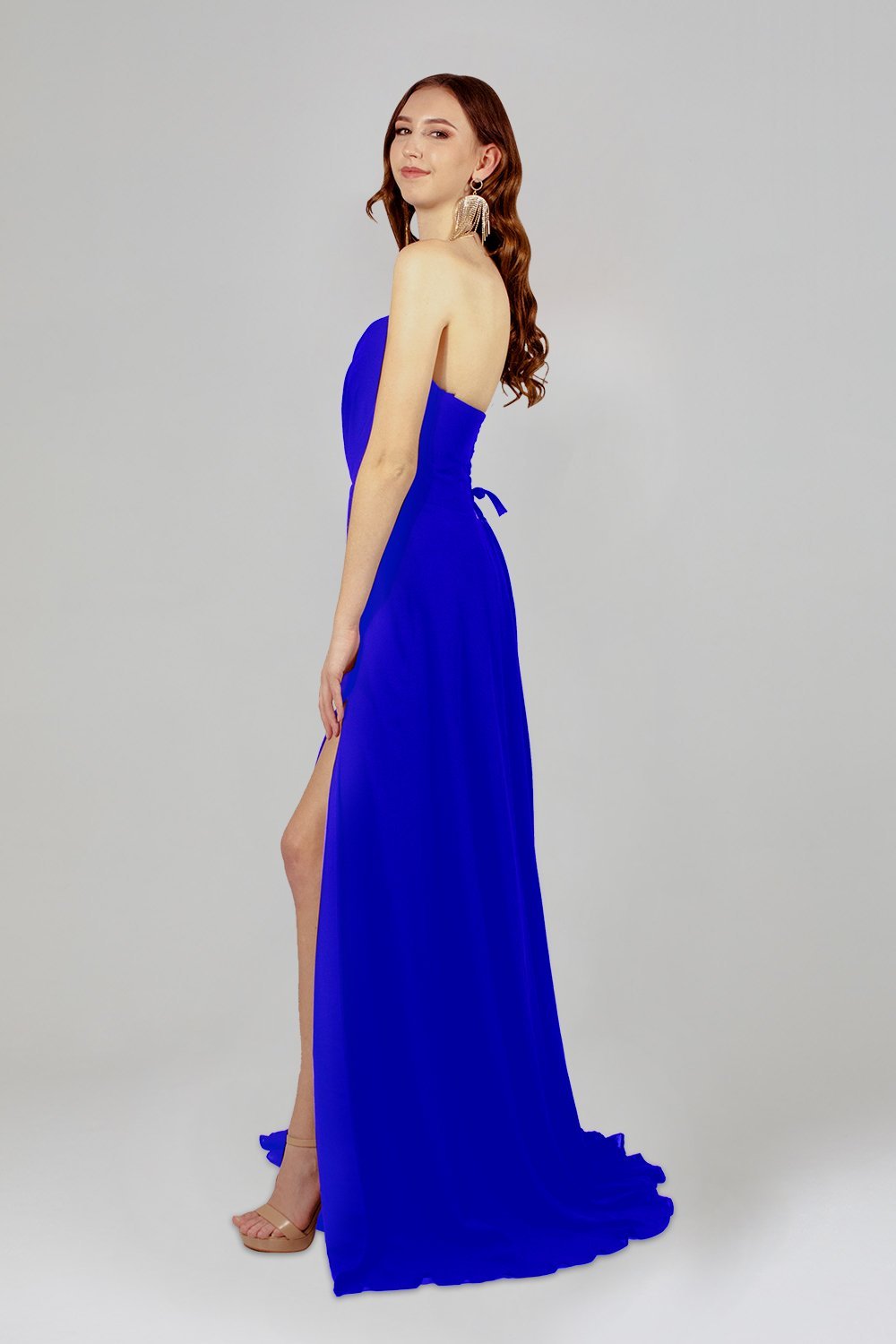 custom made royal blue chiffon bridesmaid dresses perth australia envious bridal & formal