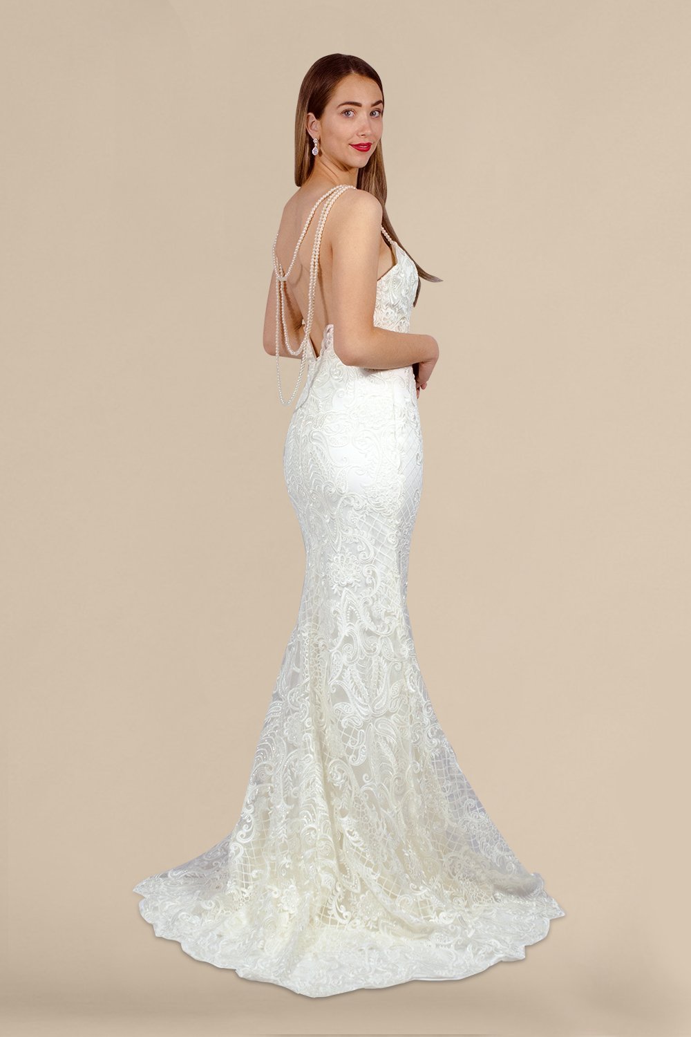custom made lace vintage style wedding dresses Perth Australia Envious Bridal & Formal