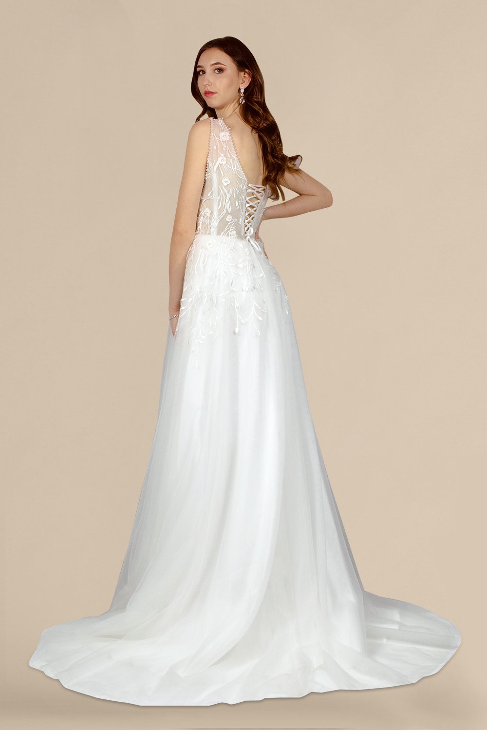 custom made A line lace tulle wedding dresses perth australia envious bridal & formal