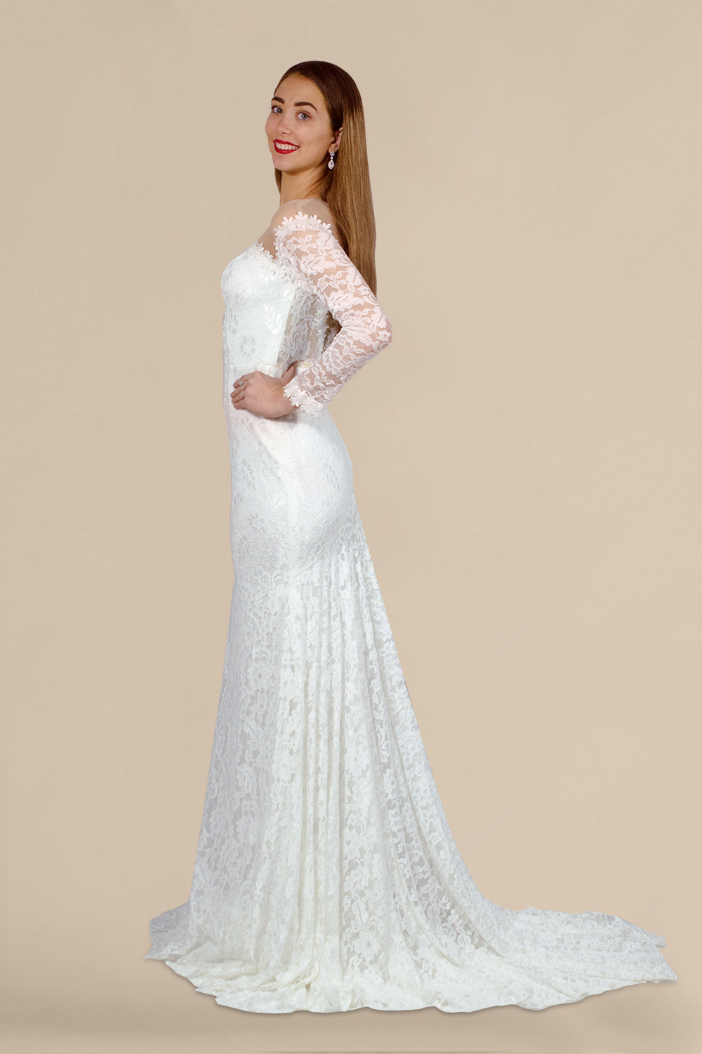 long sleeve lace wedding dresses designer inspired custom made envious bridal & formal