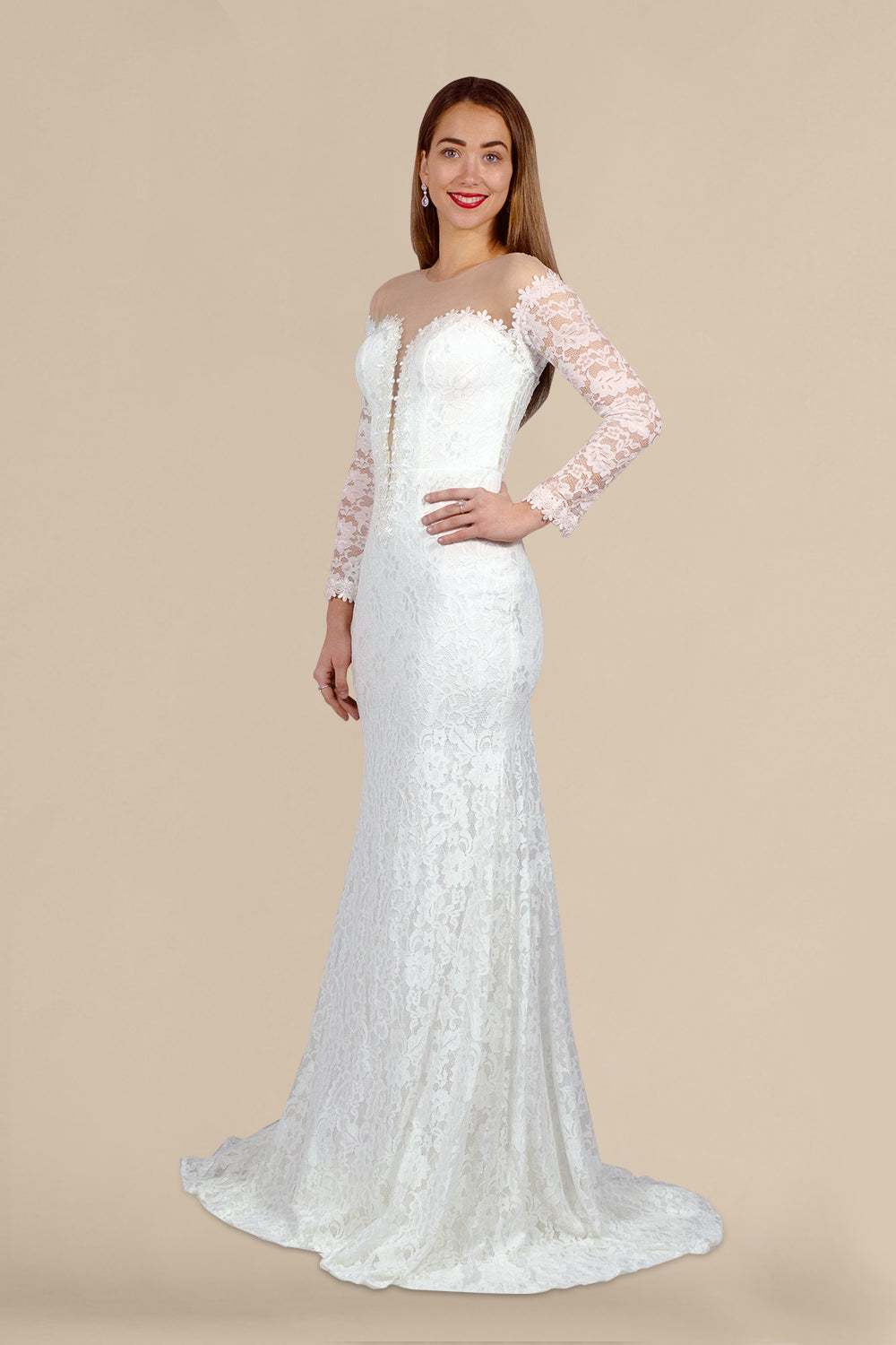 long sleeved lace wedding dresses perth australia custom made envious bridal & formal