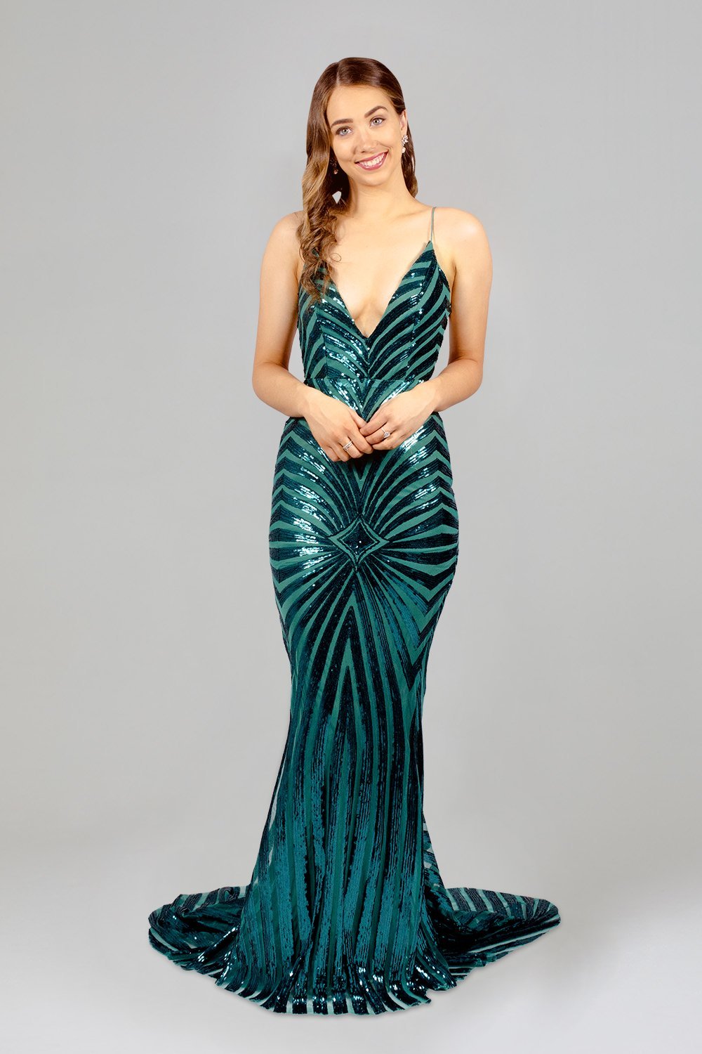 emerald green sequin formal dresses envious bridal & formal