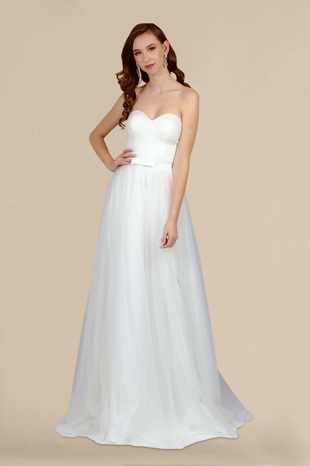 strapless tulle A line wedding dresses perth australia envious bridal & formal