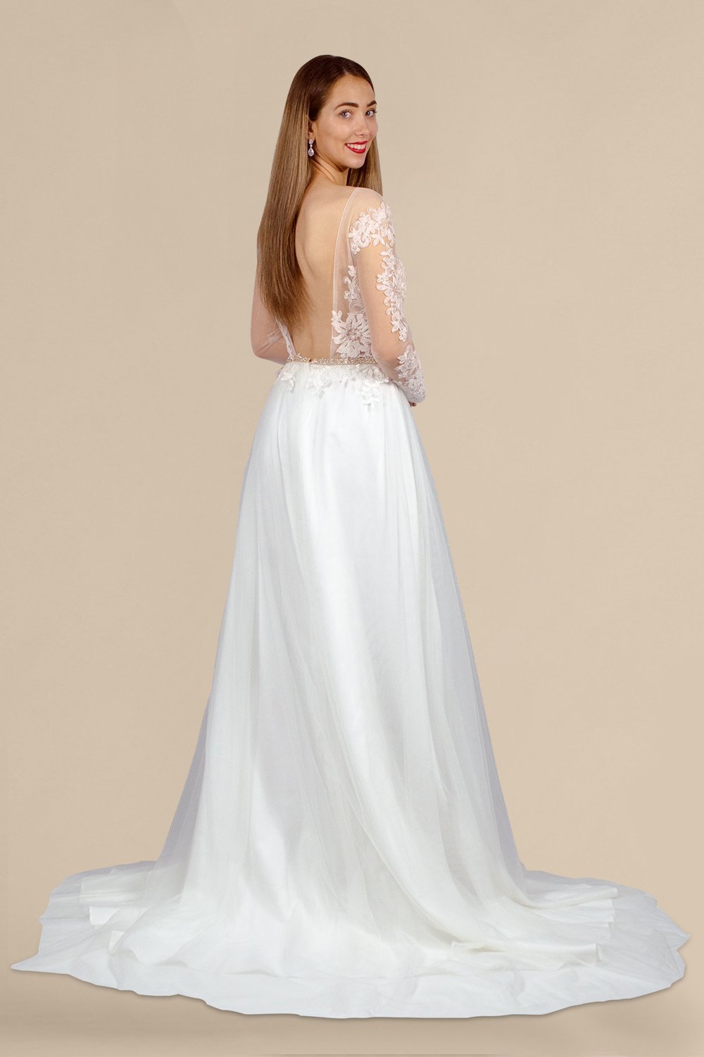 backless long sleeve wedding dresses custom made perth australia envious bridal & formal