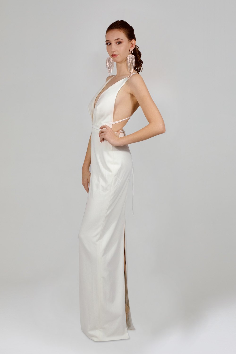 custom made white evening formal bridesmaid dresses perth australia envious bridal & formal