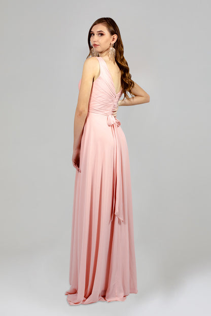 hot pink bridesmaid dresses australia Pink Floor Length Dress