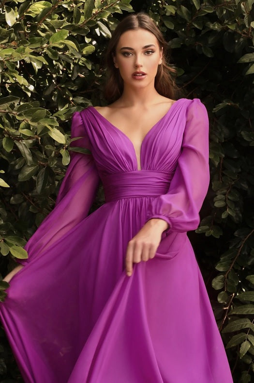 purple chiffon long sleeve bridesmaid dresses perth australia envious bridal & formal