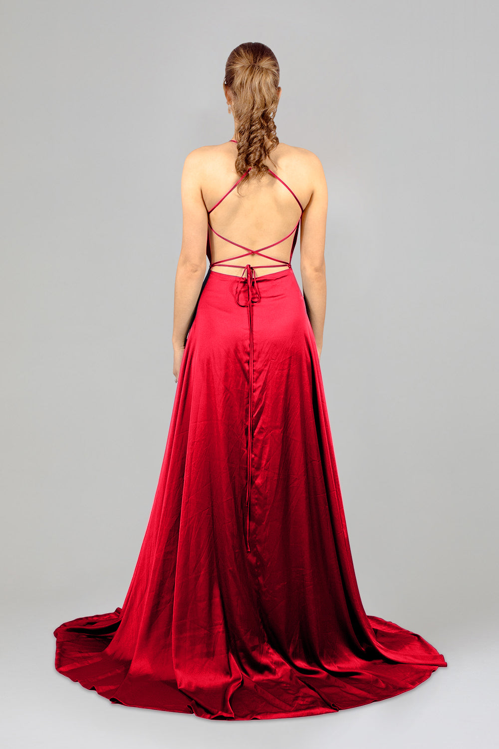 red ball dresses satin custom made envious bridal & formal