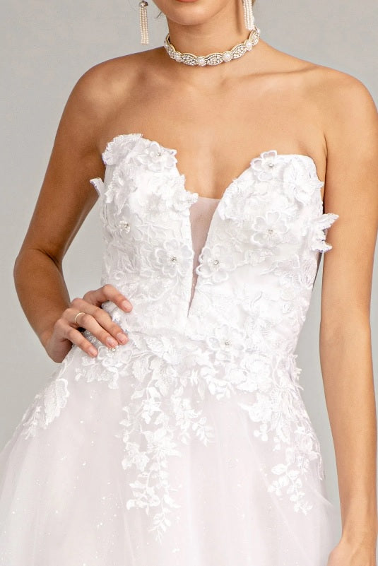 strapless A line wedding dresses australia online envious bridal & formal