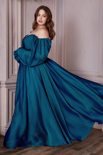 plus size teal chiffon off the shoulder long sleeve bridesmaid dresses perth australia envious bridal & formal