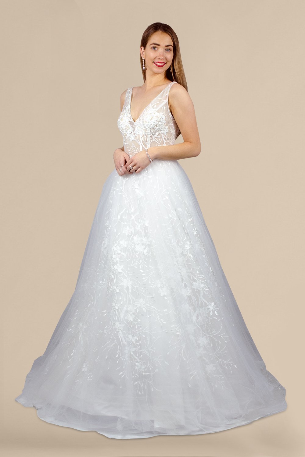 custom made lace ball gown wedding dress perth australia envious bridal & formal